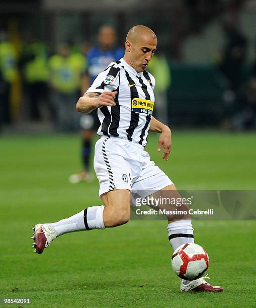 Fabio Cannavaro of Juventus FC in action during the Serie A match between FC Internazionale Milano and Juventus FC at Stadio Giuseppe Meazza on April...