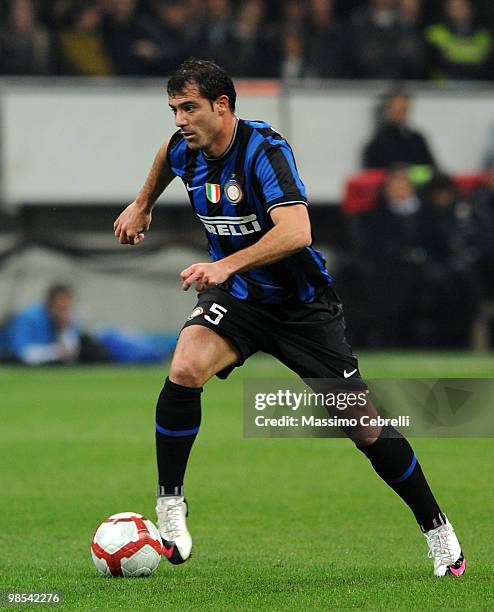 Dejan Stankovic of FC Internazionale Milano in action during the Serie A match between FC Internazionale Milano and Juventus FC at Stadio Giuseppe...