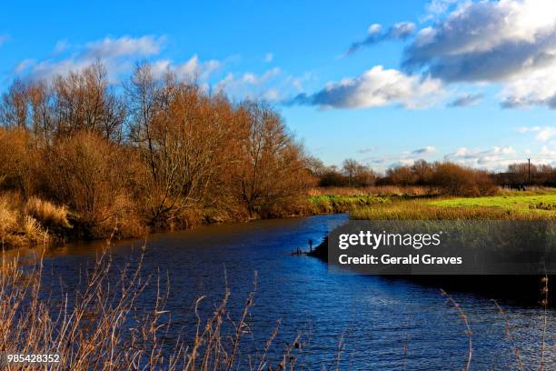 langport river parrett - langport stock pictures, royalty-free photos & images