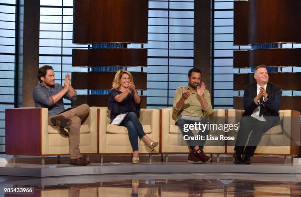 Oliver Hudson, Candace Cameron Bure, Kal Penn and Ross Matthews make up the celebrity panel on "To Tell the Truth," Episode 309, airing SUNDAY, JULY...