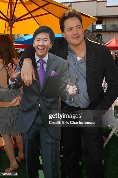 Brendan Fraser at Summit Entertainment's Los Angeles Premiere of 'Furry Vengeance' on April 18, 2010 at the Bruin Theatre in Westwood, California.