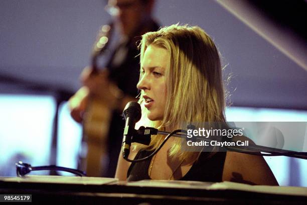 Diana Krall performing at the New Orleans Jazz & Heritage Festival on May 6, 2000.