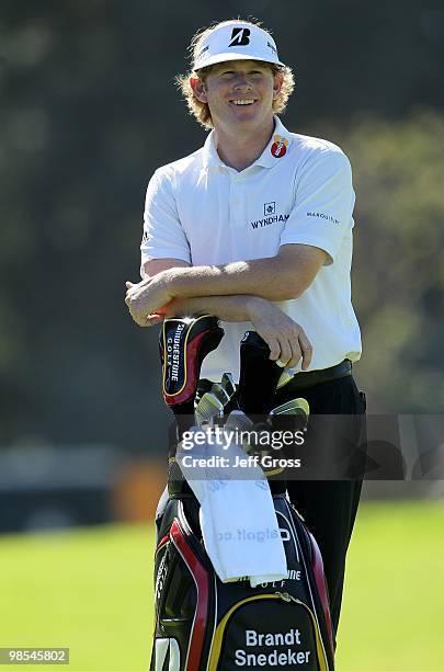 Brandt Snedeker looks on during the final round of the Northern Trust Open at Riviera Country Club on February 7, 2010 in Pacific Palisades,...