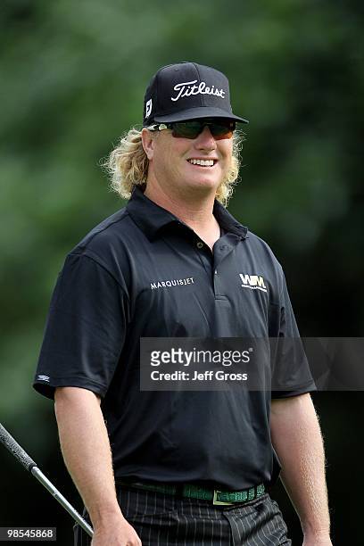 Charley Hoffman looks on during the first round of the Northern Trust Open at Riviera Country Club on February 4, 2010 in Pacific Palisades,...