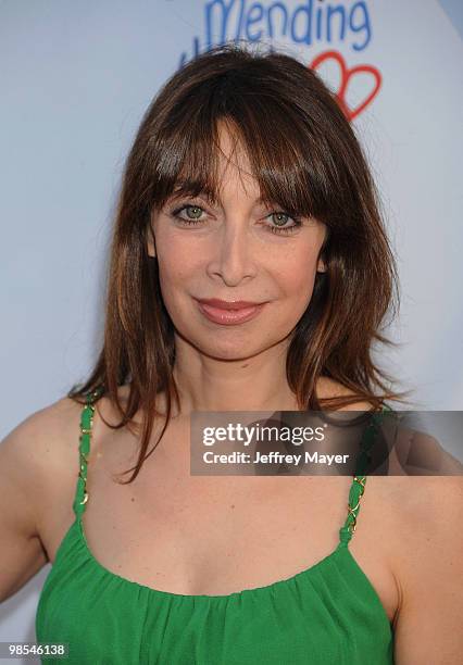 Actress Illeana Douglas arrives at the at Children Mending Hearts Third Annual Peace Please Gala the Music Box Theatre on April 16, 2010 in...