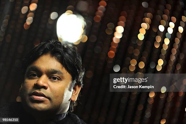 Indian singer A.R. Rahman hosts a press conference for his upcoming tour at K Lounge on April 19, 2010 in New York City.