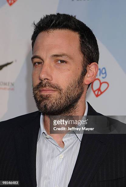 Actor Ben Affleck arrives at the at Children Mending Hearts Third Annual Peace Please Gala the Music Box Theatre on April 16, 2010 in Hollywood,...