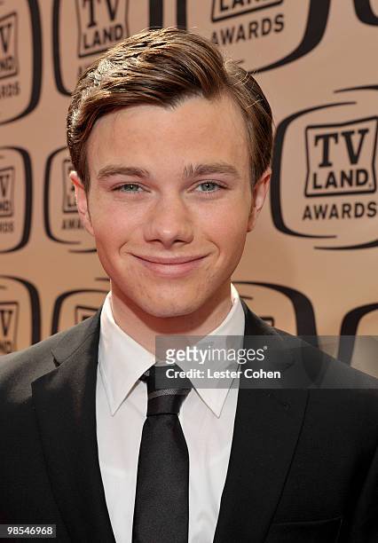 Actor Chris Colfer arrives at the 8th Annual TV Land Awards at Sony Studios on April 17, 2010 in Los Angeles, California.