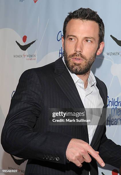 Actor Ben Affleck attends Children Mending Hearts Third Annual Peace Please Gala the Music Box Theatre on April 16, 2010 in Hollywood, California.