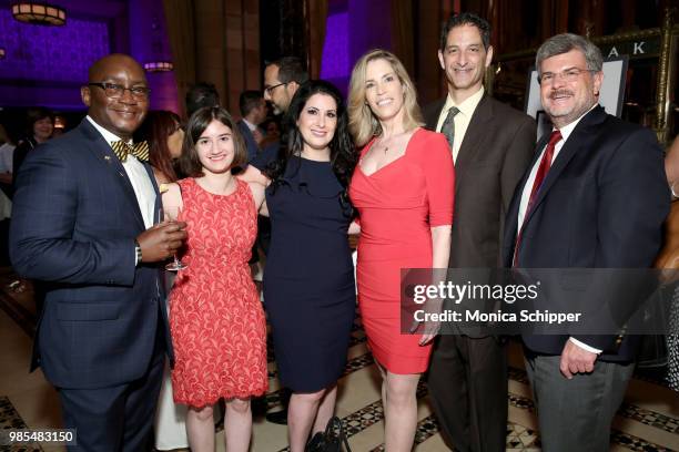 Larry C. Mullins , Heather Cohen and Mary Walter attend The Gracies, presented by the Alliance for Women in Media Foundation at Cipriani 42nd Street...