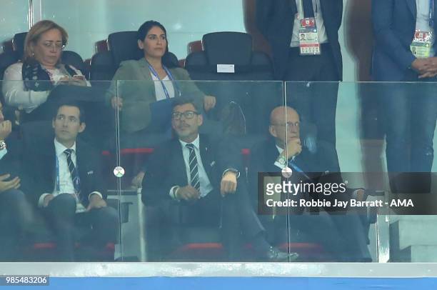 Former Referee Pierluigi Collina looks on during the 2018 FIFA World Cup Russia group E match between Serbia and Brazil at Spartak Stadium on June...