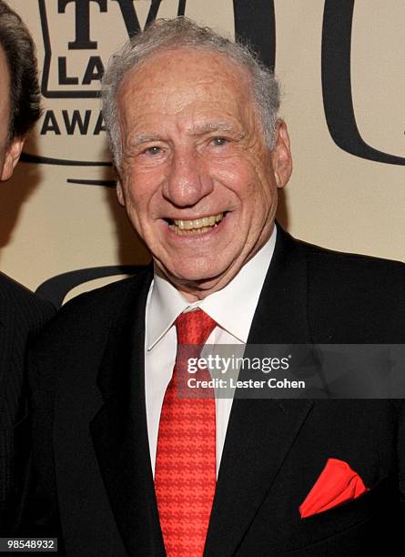 Actor Mel Brooks backstage during the 8th Annual TV Land Awards at Sony Studios on April 17, 2010 in Los Angeles, California.