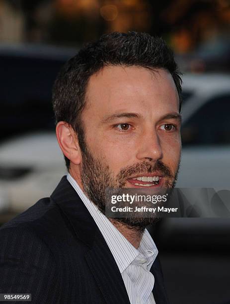 Actor Ben Affleck arrives at the at Children Mending Hearts Third Annual Peace Please Gala the Music Box Theatre on April 16, 2010 in Hollywood,...