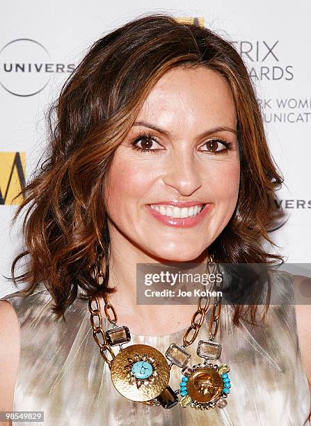 Actress Mariska Hargitay attends the 2010 Matrix Awards presented by New York Women in Communications at The Waldorf=Astoria on April 19, 2010 in New...