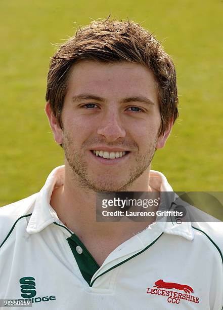 Harry Gurney of Leicestershire CCC poses for a Portrait during a madia day at Grace Road on April 19, 2010 in Leicester, England.