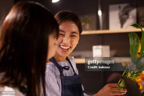 state of flower arrangement classroom. - perfume japan stock pictures, royalty-free photos & images