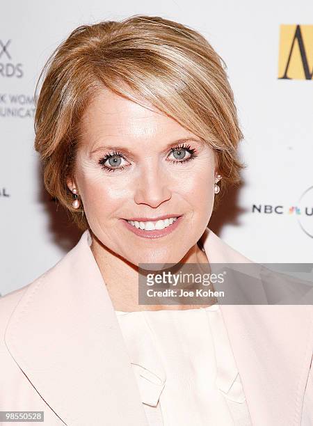 Television personality Katie Couric attends the 2010 Matrix Awards presented by New York Women in Communications at The Waldorf=Astoria on April 19,...