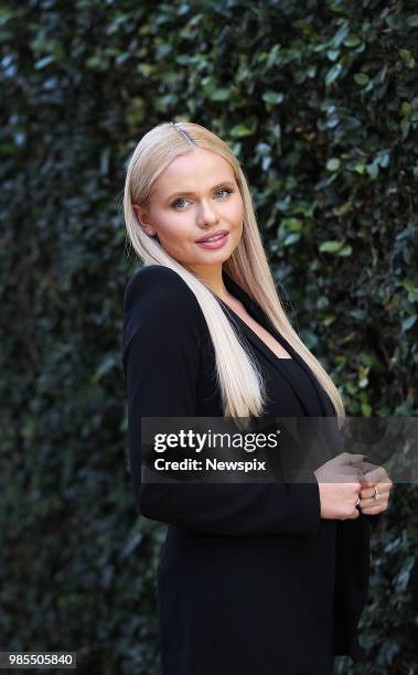 Singer, presenter and social media star Alli Simpson poses during a photo shoot in Sydney, New South Wales.