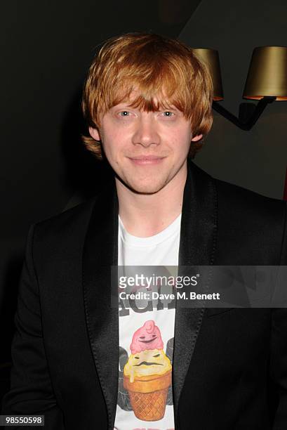 Rupert Grint attends the private screening of 'Cherrybomb', at Beaufort House on April 19, 2010 in London, England.