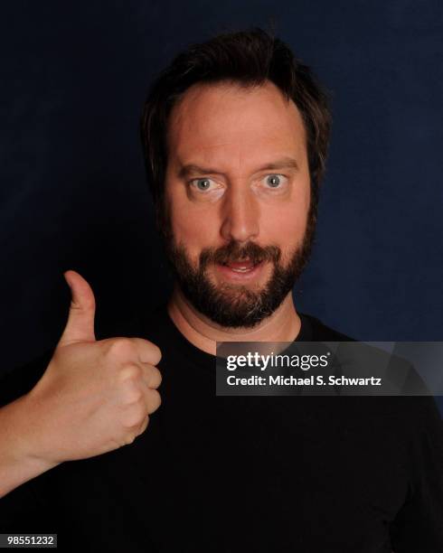 Actor/comedian Tom Green poses at the Ice House Comedy Club on October 1, 2009 in Pasadena, California.