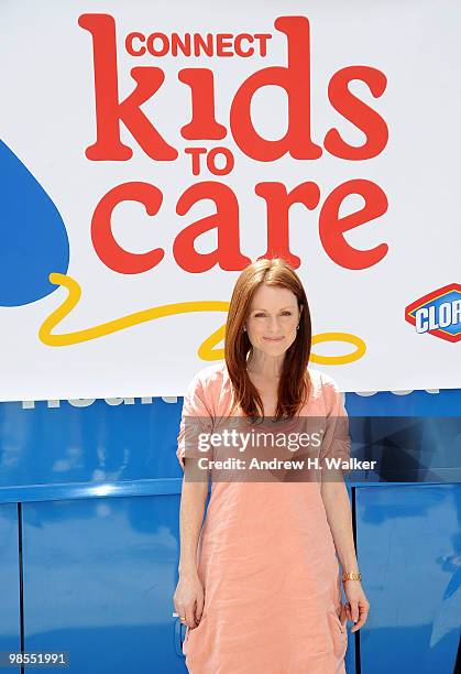 Actress Julianne Moore attends the New York Children's Health Project on April 19, 2010 in the Bronx borough of New York City.