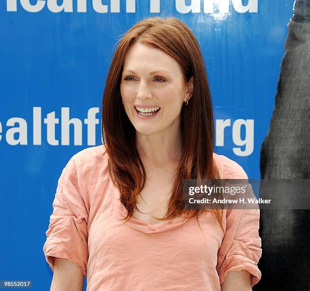 Actress Julianne Moore attends the New York Children's Health Project on April 19, 2010 in the Bronx borough of New York City.