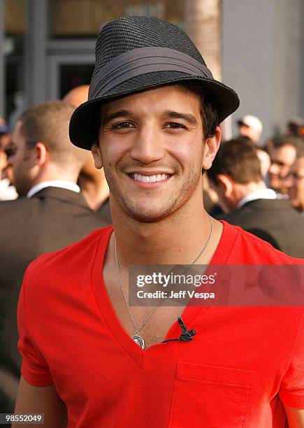 Personality Mark Ballas arrives on the red carpet of the Los Angeles premiere of "Star Trek" at the Grauman's Chinese Theater on April 30, 2009 in...