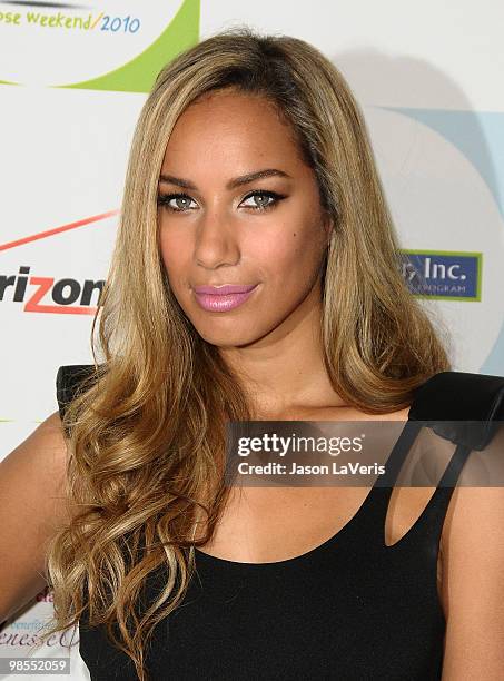 Singer Leona Lewis attends the 2010 Jenesse Silver Rose gala & auction at Beverly Hills Hotel on April 18, 2010 in Beverly Hills, California.