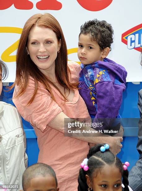 Actress Julianne Moore attends the New York Children's Health Project on April 19, 2010 in the Bronx borough of New York City.