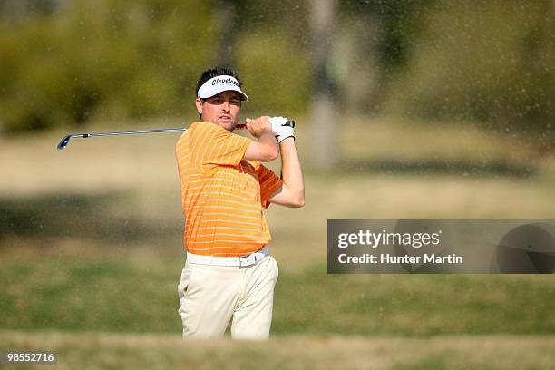 Jason Enloe hits a shot during the second round of the Chitimacha Louisiana Open at Le Triomphe Country Club on March 26, 2010 in Broussard,...