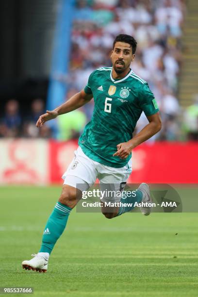 Sami Khedira of Germany in action during the 2018 FIFA World Cup Russia group F match between Korea Republic and Germany at Kazan Arena on June 27,...