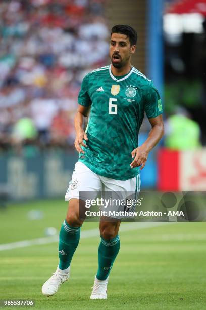 Sami Khedira of Germany in action during the 2018 FIFA World Cup Russia group F match between Korea Republic and Germany at Kazan Arena on June 27,...