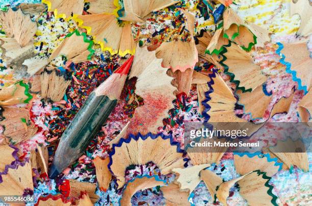 sharpen our pencils ... - pencil shavings stock pictures, royalty-free photos & images