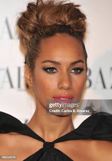 Singer Leona Lewis attends "Harper's Bazaar" presentation party at the Casino de Madrid on February 17, 2010 in Madrid, Spain.