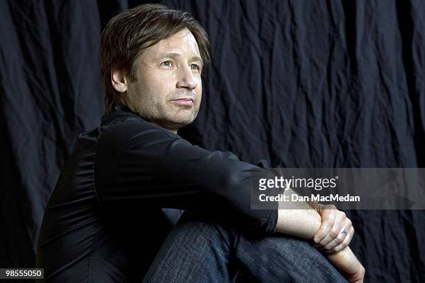 Actor David Duchovny poses at a portrait session for the USA Today in Los Angeles, CA on April 15, 2010. .