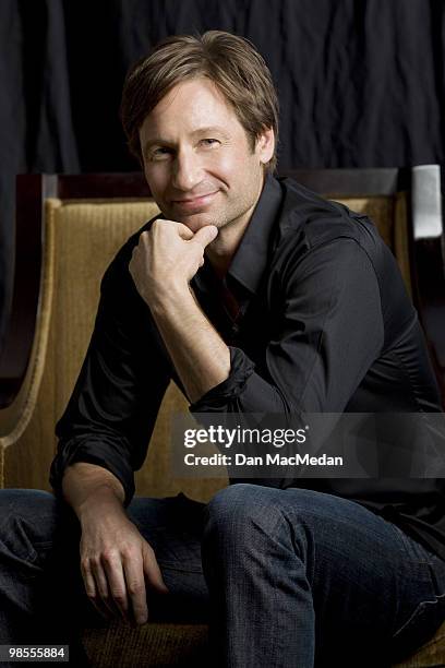 Actor David Duchovny poses at a portrait session for the USA Today in Los Angeles, CA on April 15, 2010. .