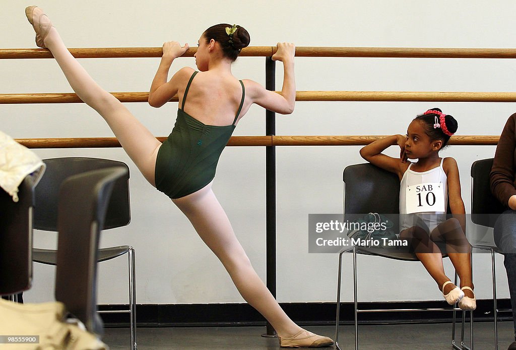 School of American Ballet Holds Tryouts For Kids