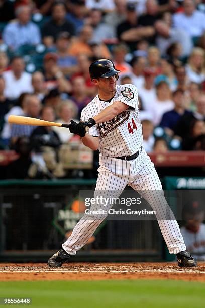 Roy Oswalt of the San Francisco Giants of the Houston Astros on Opening Day at Minute Maid Park on April 5, 2010 in Houston, Texas.