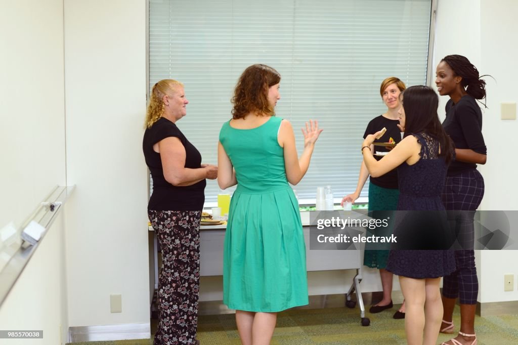 Mental health support group meeting