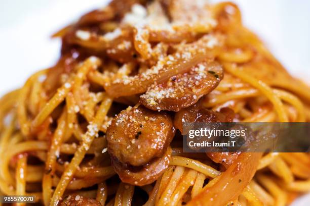 tomato pasta - pasta al pomodoro foto e immagini stock