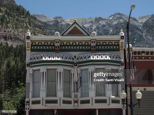 Exterior of house on June 11 in Ouray, Colorado.