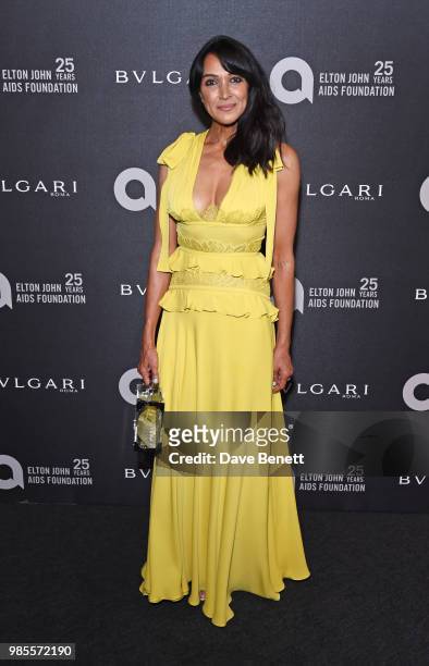 Jackie St Clair attends the Argento Ball for the Elton John AIDS Foundation in association with BVLGARI & Bob and Tamar Manoukian on June 27, 2018 in...