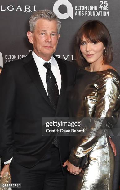 David Foster and Katharine McPhee attend the Argento Ball for the Elton John AIDS Foundation in association with BVLGARI & Bob and Tamar Manoukian on...