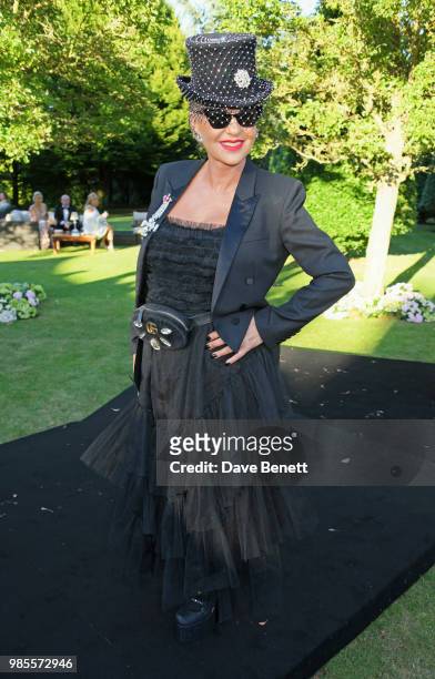 Amanda Eliasch attends the Argento Ball for the Elton John AIDS Foundation in association with BVLGARI & Bob and Tamar Manoukian on June 27, 2018 in...