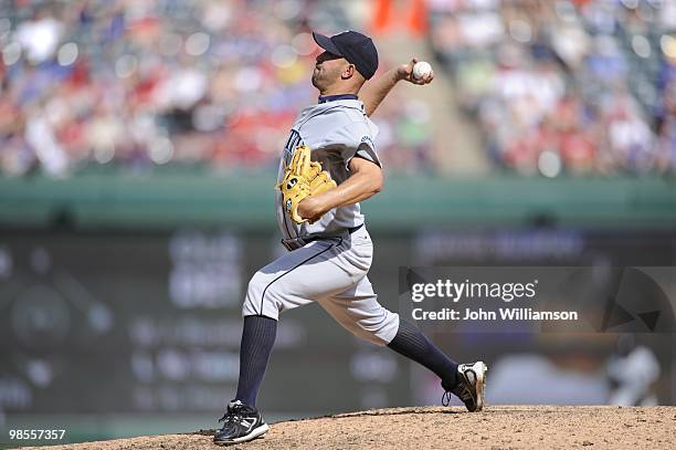 David Aardsma of the Seattle Mariners pitches during the game against the Texas Rangers at Rangers Ballpark in Arlington in Arlington, Texas on...