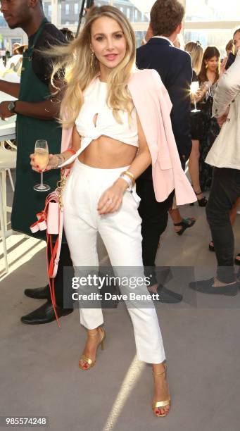 Sophie Hermann attends the Perrier Jouet VIP reception on the Perrier Jouet Champagne Terrace at Masterpiece London at the Royal Hospital Chels