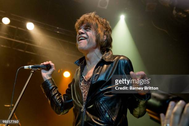 David Johansen of New York Dolls performs on stage at KOKO on April 19, 2010 in London, England.