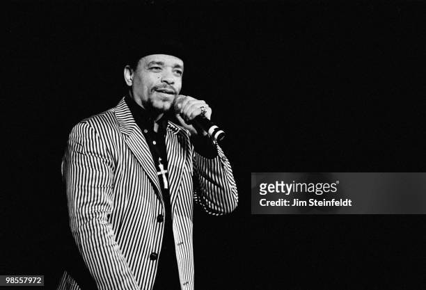 Ice T performs at the House of Blues in Los Angeles, California on August 8, 1996.