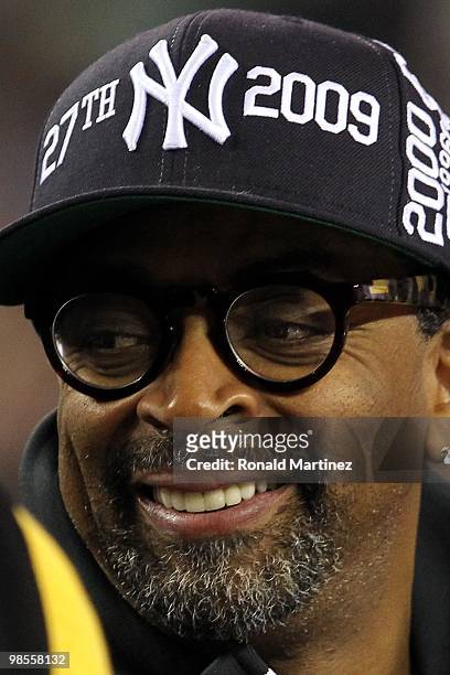 Director Spike Lee of the NBA All-Star Game during the 2010 NBA All-Star Weekend at Cowboys Stadium on February 14, 2010 in Arlington, TX. NOTE TO...