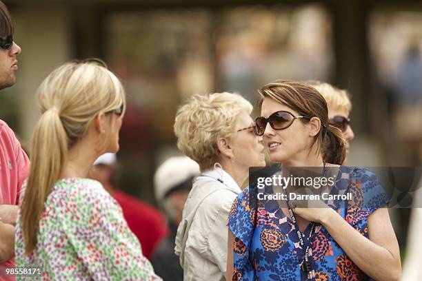 Verizon Heritage: Heather Howell, wife of Charles Howell III during Sunday play at Harbour Town Golf Links. Hilton Head, SC 4/18/2010 CREDIT: Darren...